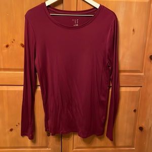 Long Sleeve Burgundy top